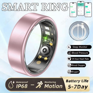 Nhẫn Thông Minh Đa Chức Năng R12 Theo Dõi Nhịp Tim & Nồng Độ Oxy Trong Máu Chống Nước Theo Dõi Sức Khỏe Và Giấc Ngủ Tích Hợp Nhiều Chế Độ Tập Luyện Chất Liệu Hợp Kim.