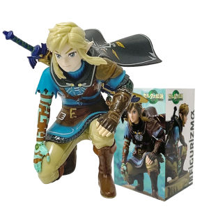 Bandai | Seller Legend Of Zelda Anime Link Kingdom Of Tears12cm Squatting Position Statue Game Pvc Handheld Models Dolls Ornaments Gifts