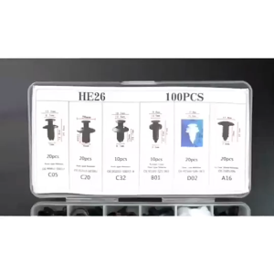 MOTUS 6 Size 100pcs Clip Trim Car Kit Push Pin Rivet Bumper Door Panel Retainer Variety Perodua Proton Toyota Honda