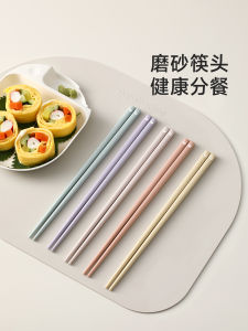 Antibacterial Alloy Chopsticks Food Grade Anti Mold Non Slip High End Home Use Disposable Single Use for Restaurant And Cafe
