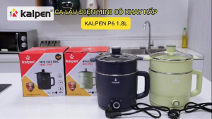 Ca lẩu điện mini có khay hấp Kalpen 1.8L hàng chính hãng