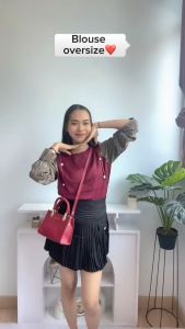 [Basica Moda] 0559 Atasan Top Baju Blouse Wanita Vadeline Rajut Flannel Import
