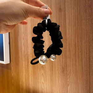 Elegant Simple Korean Style Hair Accessories Pearl Butterfly Knot Hair Ties Ropes High End Feelings New Arrival 0663