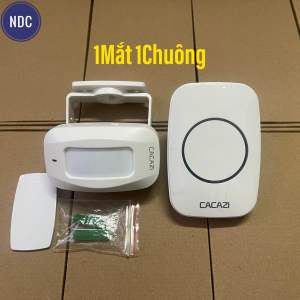 [HCM]Chuông Cửa Kết Hợp Báo Khách M10 (LOẠI 1) Báo Trộm Hồng Ngoại Không Dây 52 Kiểu Nhạc