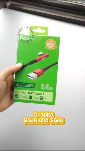 Kabel Data Charger Robot Micro USB 2.4A 2A 12W Gaming RGB Bengkok Casan Fast Charging RWTM100