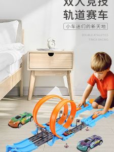 Childrens Toy Car Track Vehicle Boys Inertial Race Car Birthday Gift 3 Years Old 6 Years Old New 2025 Model Boys Toy Car