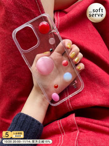 Ốp Lưng Điện Thoại Mềm Bằng Ngọc Trai SoftServe Bảo Vệ Cho iPhone Hình Dạng 3D Hình Quả Dâu Tây Dễ Thương