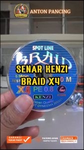 Senar Pancing Kenzi Spotline Braid X4 50M PE 0.8 1 1.5 2 3 5 8 Konekting