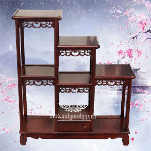 Kệ gỗ đôn trang trí tam sơn bày đồ phòng khách gỗ lim cao 100cm