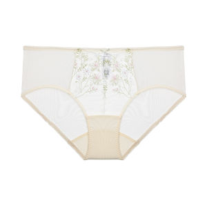 Love Beauty Low Waist Lace Comfortable Skin-friendly Briefs Floral Pattern Youth Cotton Lingerie Anti-exposure Underwear