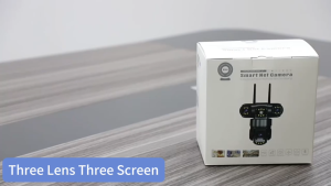 V380  Wifi Three lens CCTV surveillance camera 15MP Three Screensoutdoor high-definition night vision full-color two way audio waterproof camera Auto Tracking IP Camera