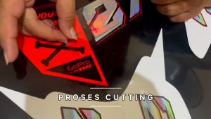 Desain Dekal CRF 150L & Stiker Striping Supermoto