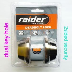 RAIDER Deadbolt Anti Saw Stainless Double Cylinder Lock (D102 SS)
