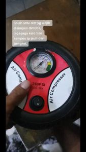 Kompresor Portable Mobil Mini 260psi 12V Colok Ke Lighter Pompa Mobil Elektrik Kecil MSP