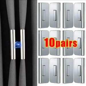 10Pair Magnetic Curtain Close Buckle Nail Freed Seamless Curtain Clip Curtain Fixed Close Shower Magnet Buckle Room Window Accessory
