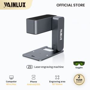 WAINLUX Z3 10W Laser Engraving Machine DIY Customization of Leaves High-Speed Laser Engraving Machine Engrave for Wood Plastic Painted-Metal Stainless steel