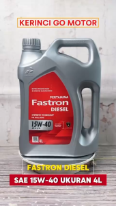 Pertamina Fastron Diesel SAE 15W-40 4 Liter API CI-4 Oli Mesin Diesel Pelumas Full Synthetic Multigrade Original