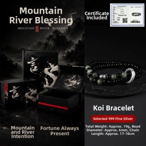 CHUNYAN | Sterling Silver 999 Men and Women Bracelet