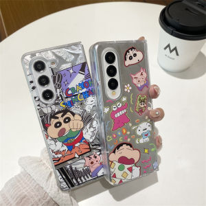 Ultra-Thin Creative Cartoon Phone Case for Samsung ZFold3/4/5/6 Flip Cover Full Protection Cute Female Style Protective Shell