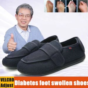 Elderly foot swelling shoes diabetes shoes men womens large cloth shoes adjustable shoes widened design breathable thumb valgus shoes feet deformation special shoes