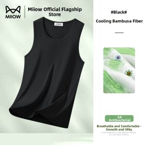 MiiOW | Bamboo Fiber Mens Vest Antibacterial Cool Comfort Breathable
