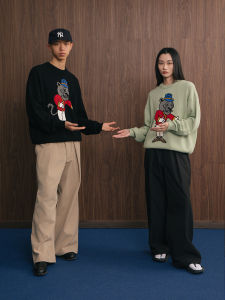 Classic Knitted Sweater Hand-Painted Pattern Boys Winter Warm Long Sleeve round Neck Cotton Acrylic Casual Fashion Supertofu