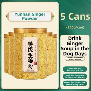 Multiple Steamed and Sun-Dried Pure Ginger Powder for Consumption