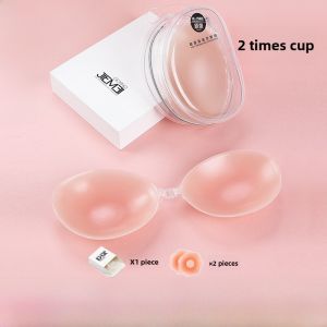 GEXINGJIEMEI | Invisible Silicone Bra Womens Wedding Invisible Bra Thickened Push Up Breast Patch Underwear Strapless Flat Chest Thin Model