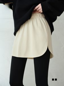 miiow | Womens Autumn Winter New Style Shark Skin Bottoming Pants Cover Up Curtain Layered Wear Tummy Control Sweatshirt Inner Wear