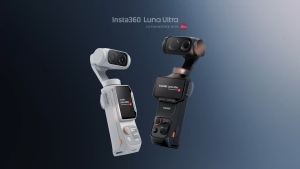 Insta360 Luna Ultra- Handheld Pocket 8K Gimbal Camera with Dual Lenses and Detachable Screen Display.
