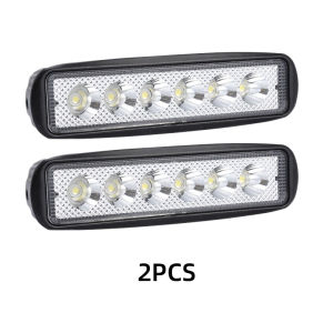 KEVANLY | 1/2PCS 6SMD LED Light Bar Car LED Work Light White 6000K Spotlight For Suv Boat 4X4 Jeep DRL Driving Lamp 12V Universal Plastic