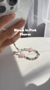 GALADO Bloom In Pink Phone Charm Keychain With 360 Rotating Hook