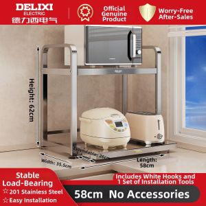 DELIXI | Multi-functional Microwave Shelf for Storing Kitchen Appliances