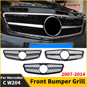 Facelift Replacement Front Bumper Grille Grill For Mercedes Benz C W204 C204 S204 Coupe 2007-2014 AMG Style Tuning Accessories