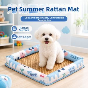 Hadassah | Summer Breathable Pet Bed Rattan Mat