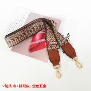 Purse Accessories Shoulder Strap Womens Bag Shoulder Messenger Bag Strap Retro Print Strap Adjustable Crossbody Wide Thick Strap