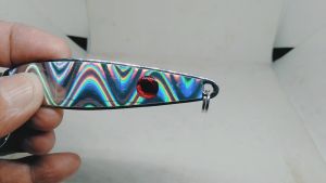 Spool Lure Spun Spon Casting Motif Gelombang 3D Berat 33 - 38 Gram