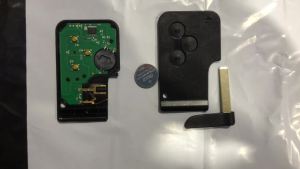 Chìa Khóa Điều Khiển Từ Xa Ô Tô 433Mhz Cho Renault Megane 2/3 II Scenic II Grand Clio Logan Tích Hợp Thẻ Thông Minh Fob Với Chip ID46 PCF7947 Lưỡi Dao Chưa Cắt