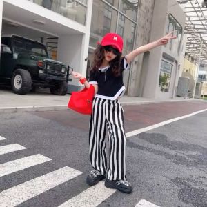 เสื้อผ้าเด็กผญ 5-6ปี ชูดเด็กโตหญิง เสื้อเด็กผู้หญิงเอวลอยชูดเด็ก เสื้อเชิ้ตเด็กใหญ่กางเกงขากว้าง รุ่นบาง