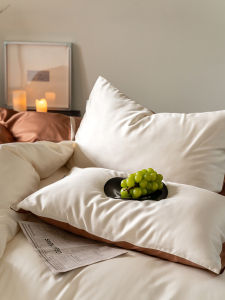 Cool Smooth Lyocell Cotton Pillowcase 48*74cm Single Person Pillow Cover Summer Four Seasons Pure Color Silk Slipcover