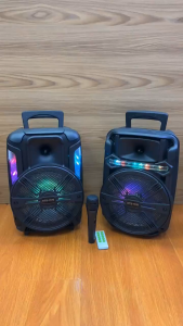 ลำโพงบลูทูธ ดอก8นิ้ว เสียงดี KTS-1175 ลำโพงคาราโอเกะ แถมฟรี ไมโครโฟน รีโมทและสายชาร์จ ลำโพงไร้สาย ลำโพงพกพา