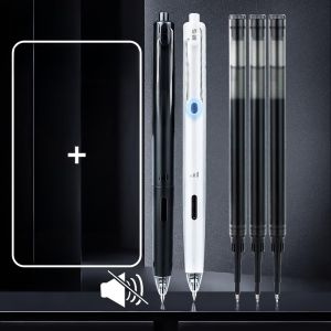 Low Decibel Click Neutral Pen Student Large Capacity Black Exam Signature Pen Core 05mm Silent Office Supply Business Tools