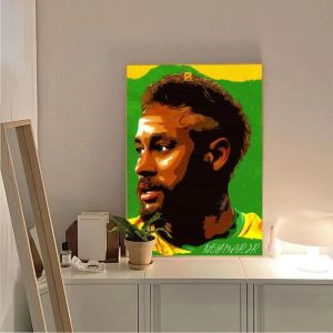 Neymar Bóng Đá Poster In Canvas Phong Cách Hiện Đại Unframed Nghệ Thuật Treo Tường Vintage Hình Tranh Trang Trí Phòng Ngủ