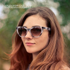 CRIXALIS Retro Vintage Narrow Cat Eye Sunglasses for Women 90s Small Chic Style Trendy Sunnies UV400 Protection