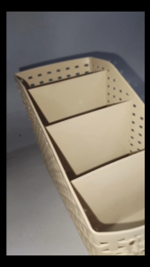 4 Grids Rattan Remote Holder Makeup Cosmetic Storage Box Case Desk Stationery Organizer/OfficeSchoolDesk Accessories Holder
