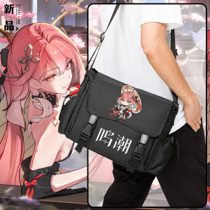 Street Trend Crossbody Bag Student Envelope Shoulder Bag Casual Scenarios Large Size Oxford Cloth Material Cartoon Pattern