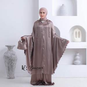 Mukena Dewasa Traveling Silk Cradenza Premium Lasercut Mewah Navy