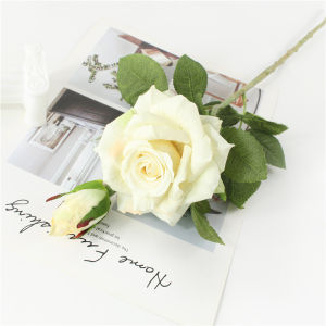 YO CHO Bride Wedding Bouquet Real Touch Rose Flower Artificial Silk Rose Marriage Supplies DIY Home Wedding Party Flower Decor