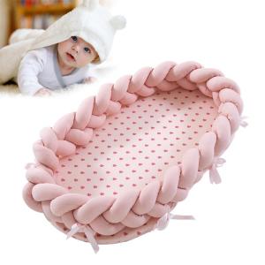 💥Dream Best🔥 Baby Lounger Bassinet Bionic Baby Bed 100% Soft Cotton Portable Crib for Bedroom/Travel Breathable & Hypoallergenic Sleep Lounger Bumper for Newborn baby