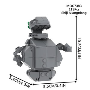 Nesta Model Building Blocks MOC7383 Movie Head Son Zhong Festival Decorative Assembly Toy for Teenagers And Adults ABS Plastic